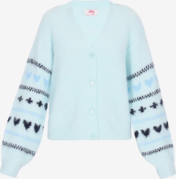 MYMO Oversize kardigán - Modrá: predná strana