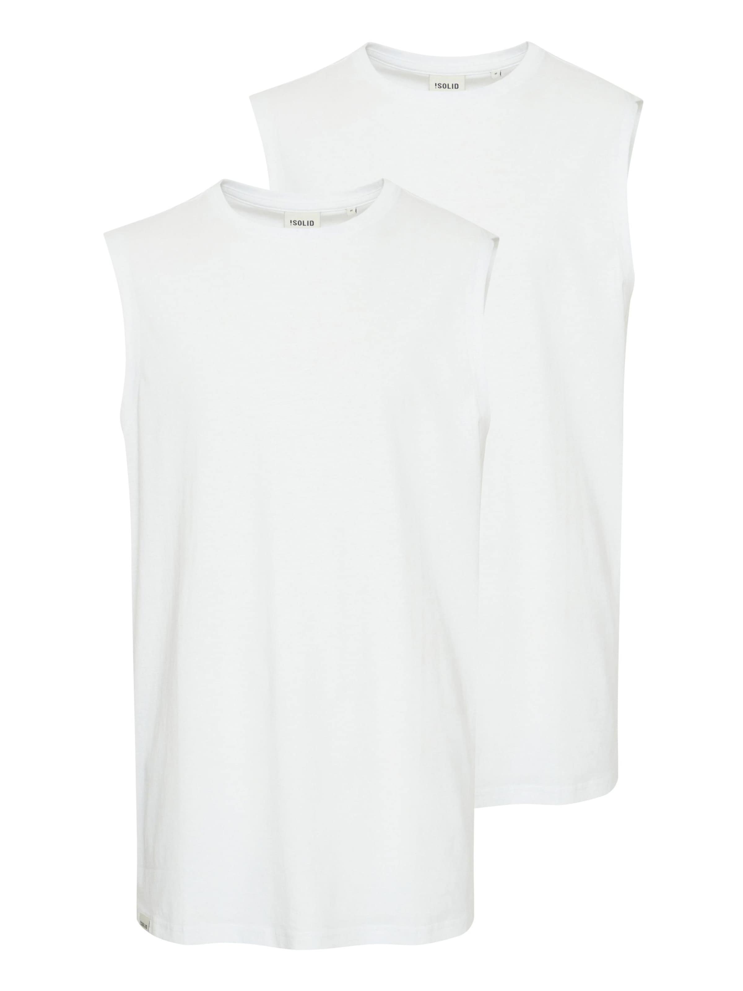 T-Shirt ' Longi ' !Solid en blanc : devant