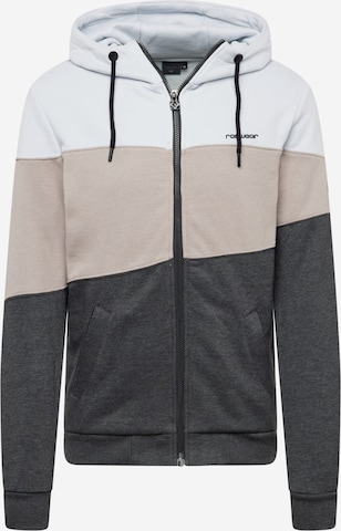 Ragwear Zip-Up Hoodie 'TRIEN' in Grey: front