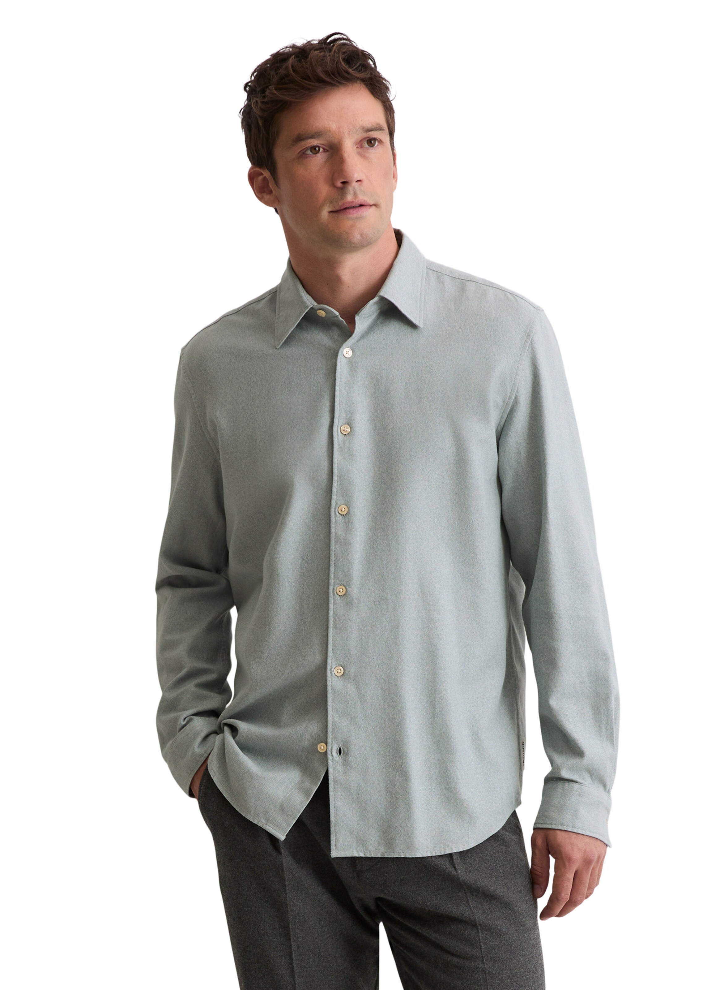Marc O'Polo Regular fit Button Up Shirt in Blue: front