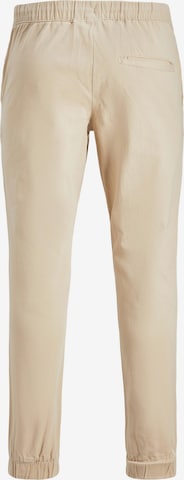 JACK & JONES Zwężany krój Spodnie 'GORDON DAVE' w kolorze beżowy