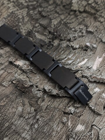 Holzwerk Armband 'SCHILFSEE'‌‌‌‌ in Schwarz