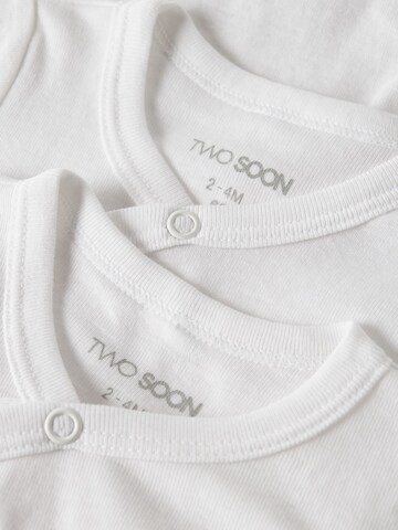 Barboteuse / body TWO SOON en blanc