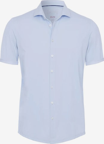 PURE Button Up Shirt in Blue: front