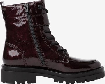 s.Oliver Lace-Up Ankle Boots in Red