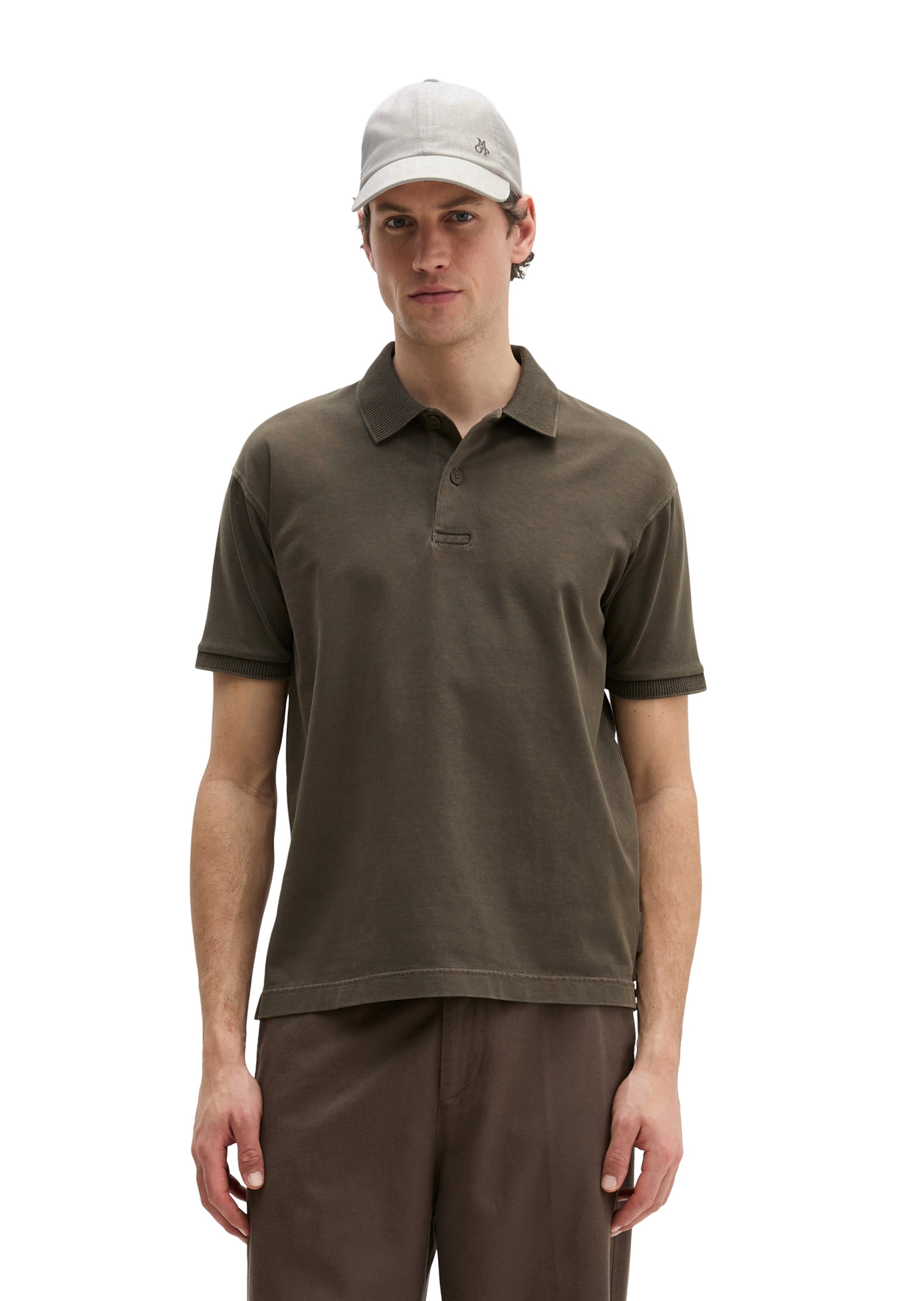 Marc O'Polo Shirt in Brown: front