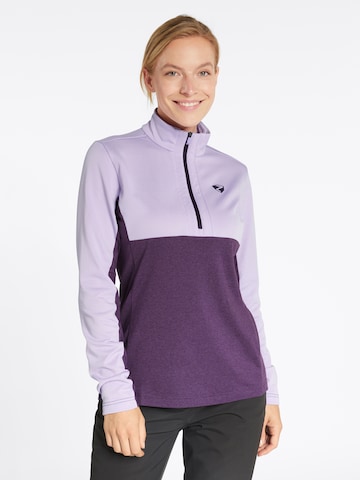ZIENER Athletic Sweater 'JAPRA' in Purple: front