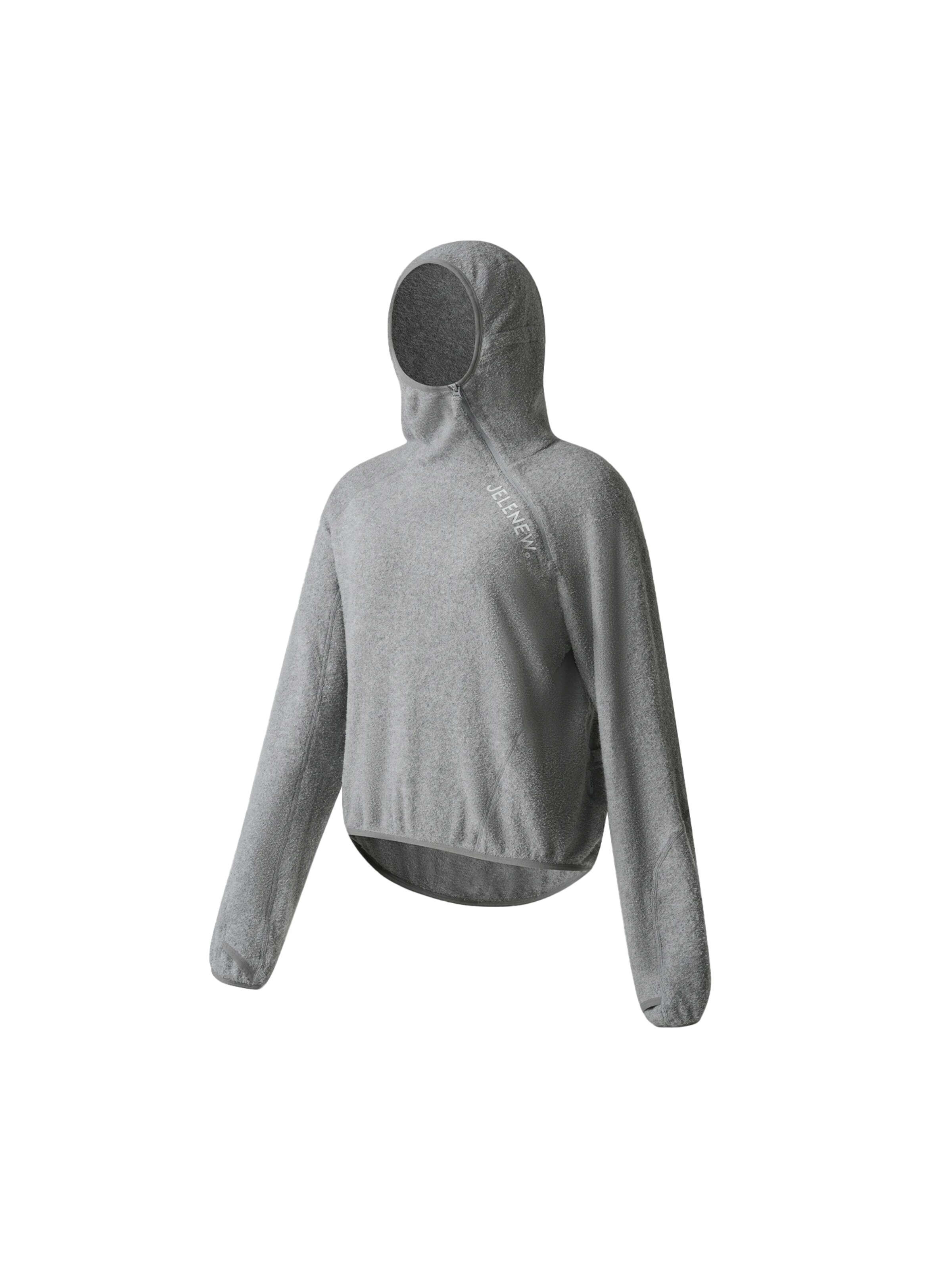 Sweat-shirt 'Essentials Balaclava Hoodie' Jelenew en gris