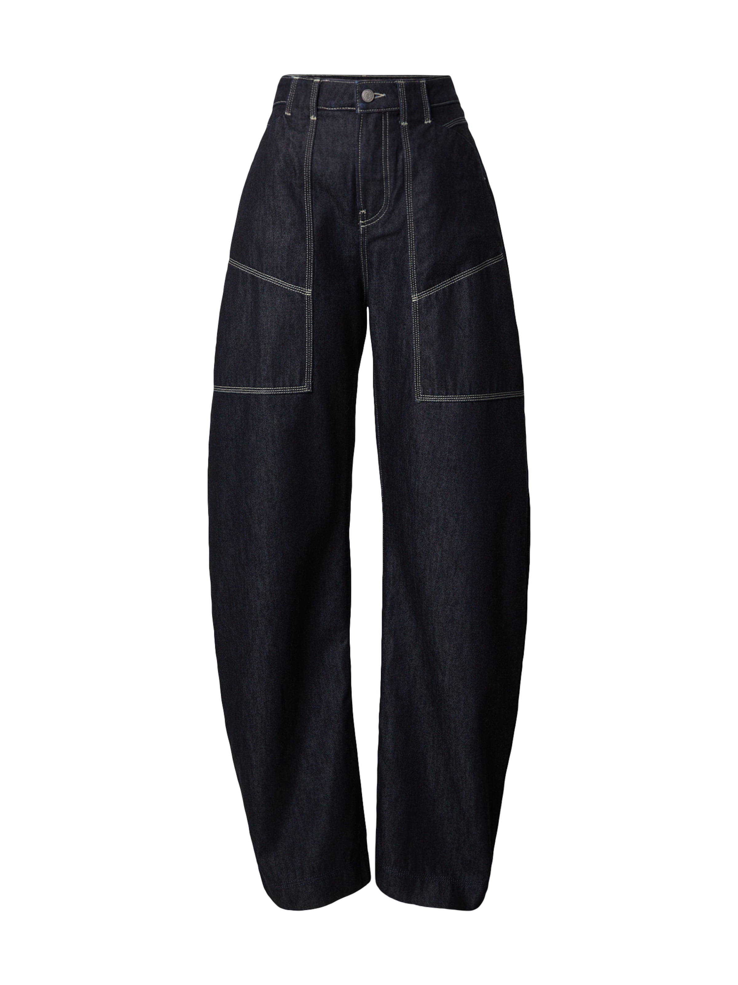 BOSS Laiad sääred Teksapüksid, värv sinine: eest vaates