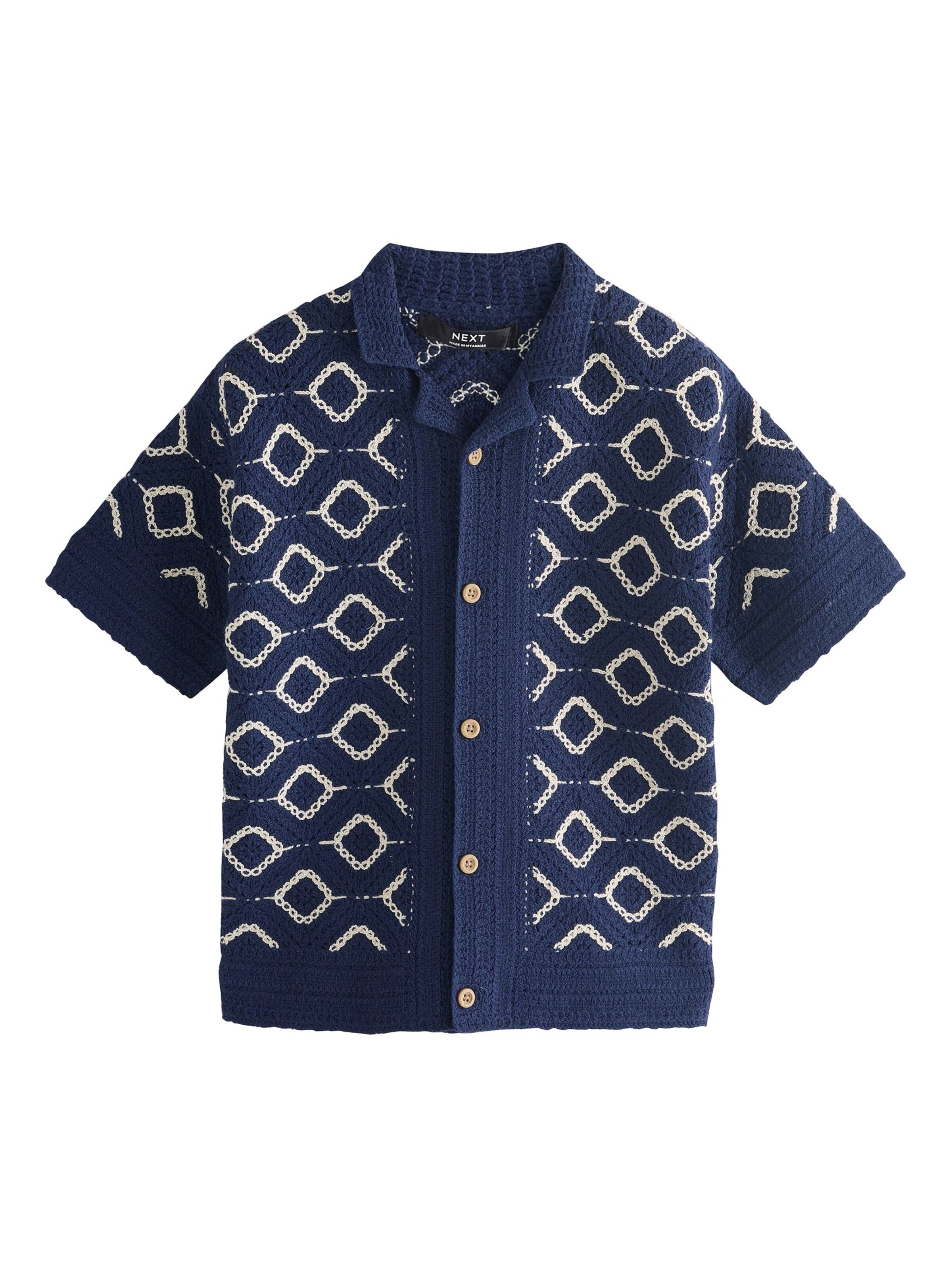 Next Shirt in Blue: front