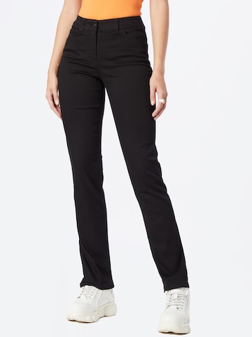 GERRY WEBER Slimfit Jeans in Zwart: voorkant