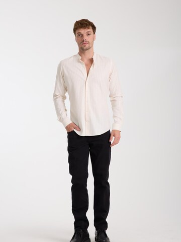 Slim fit Camicia business 'Caravaggio' di 7Camicie in beige