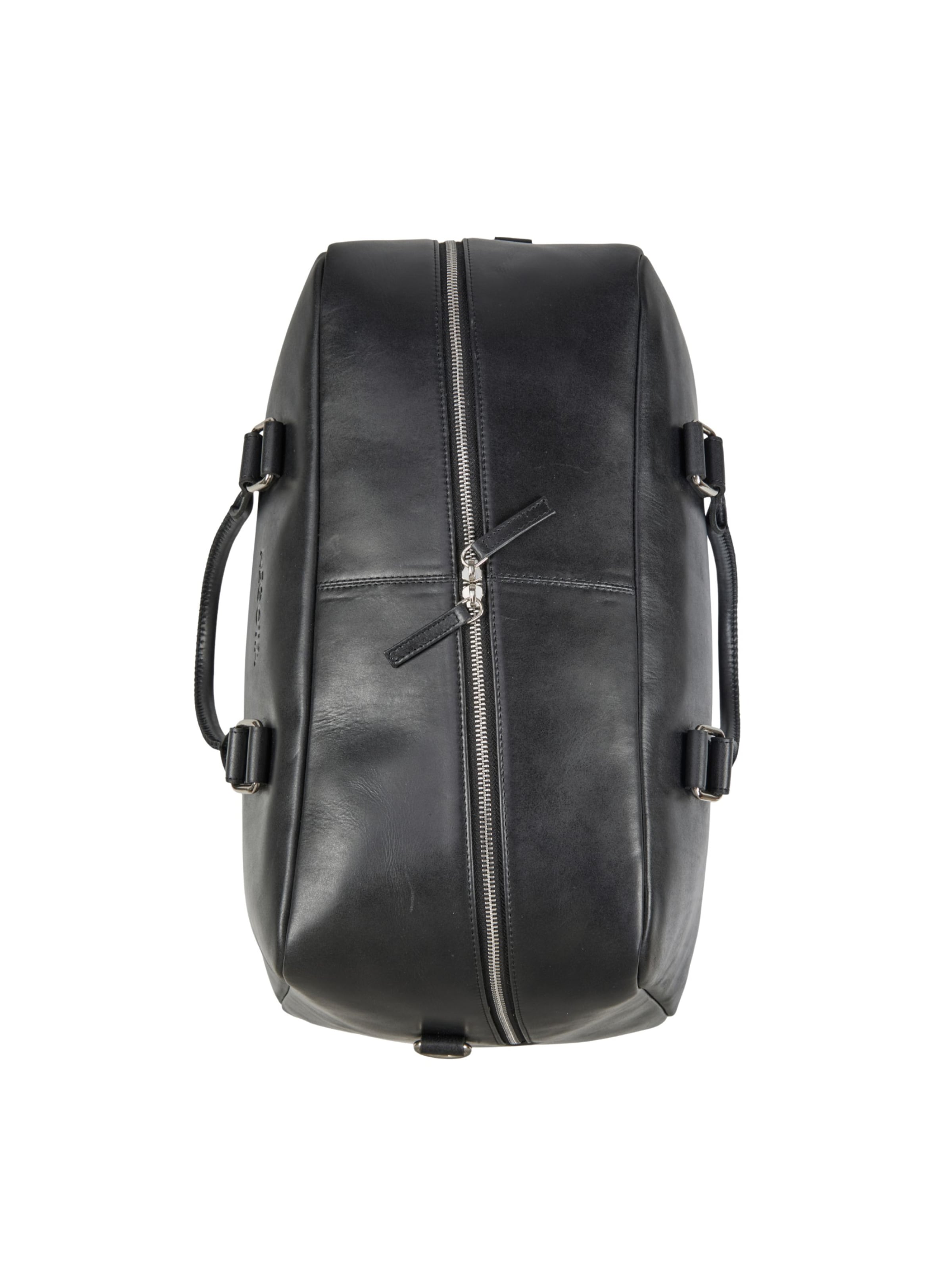 NEGOTIA Leather Weekender 'Apex' in Black