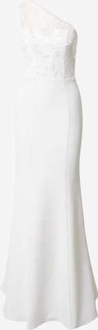 Chi Chi London Evening Dress in White: front