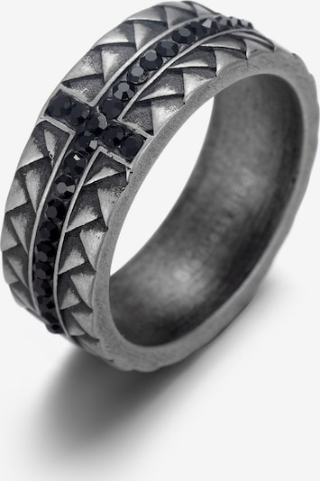 FIRETTI Ring in grau / schwarz, Produktansicht