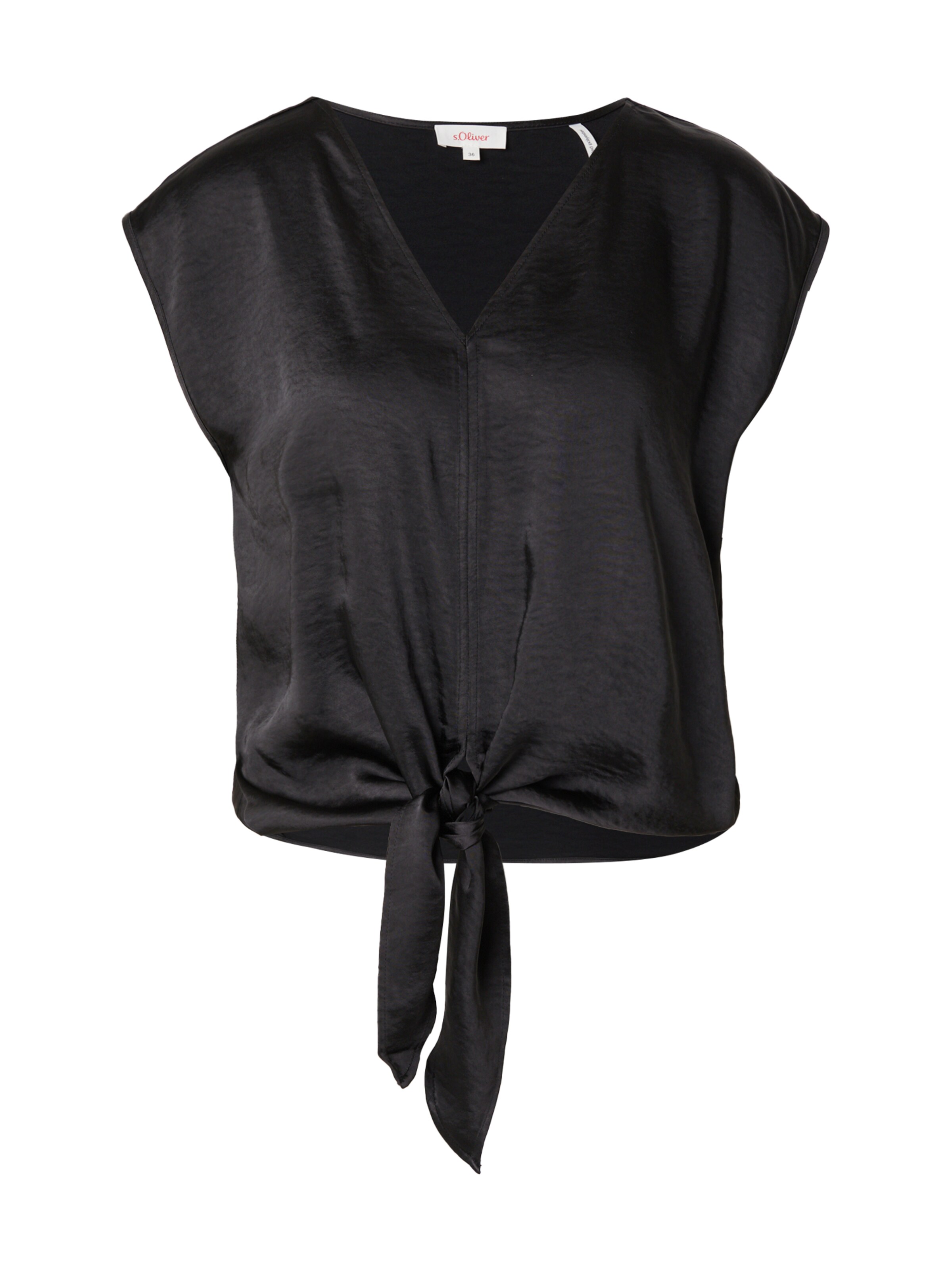 s.Oliver Bluse in Schwarz: Vorderseite