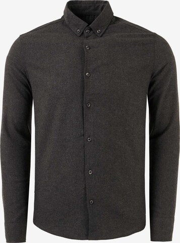 Buratti Regular fit Button Up Shirt in Grey: front