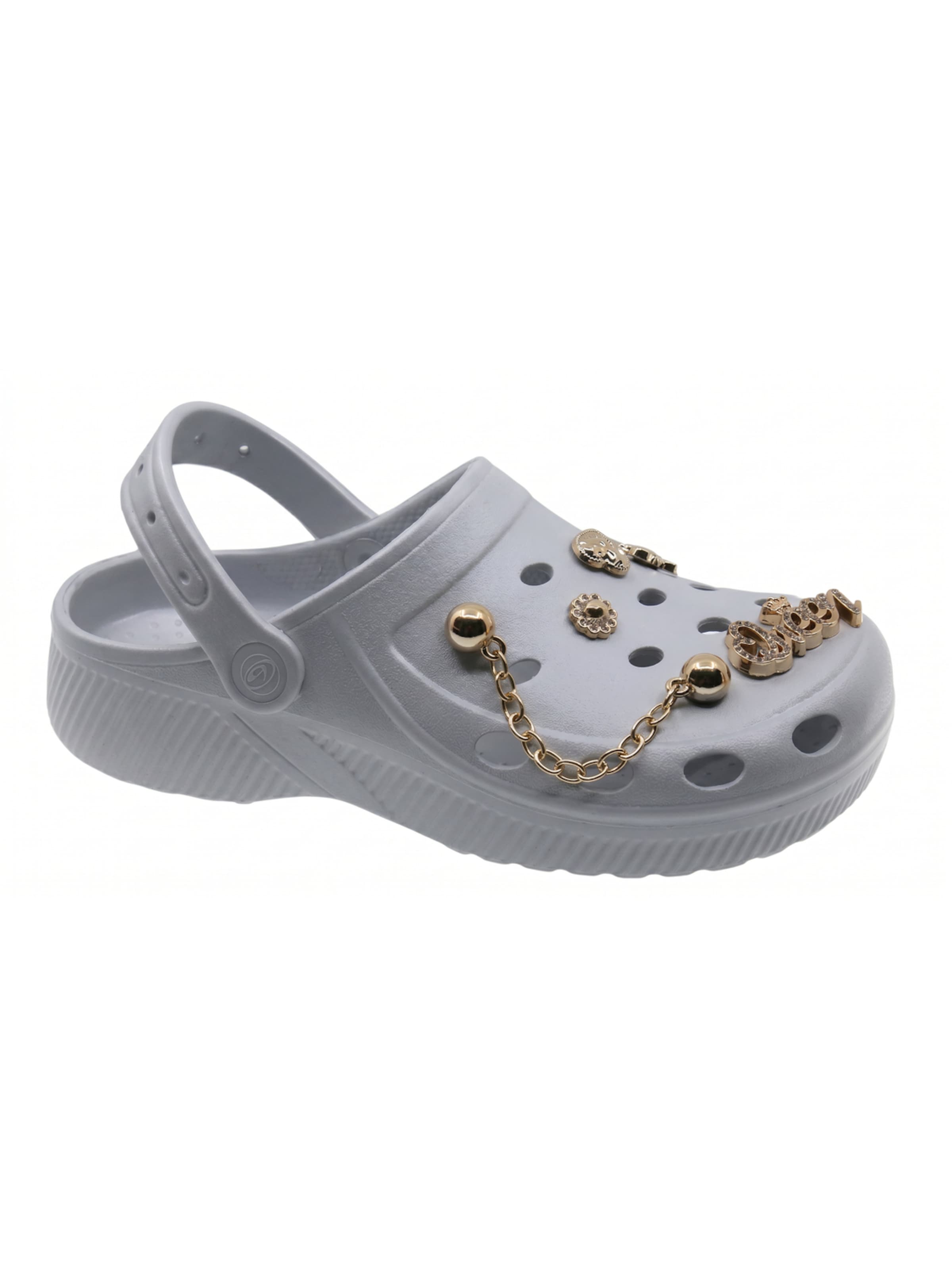 Clogs di Beppi in grigio: frontale