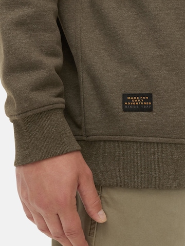 CAMEL ACTIVE Sweatshirt mit Troyerkragen in Grün