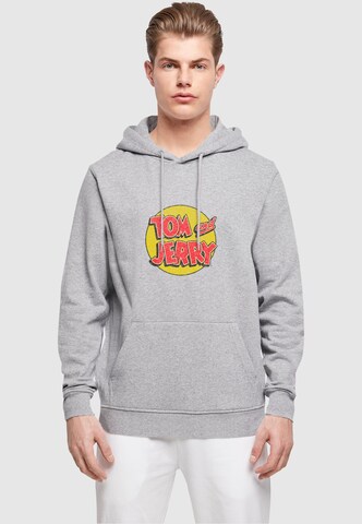 ABSOLUTE CULT Sweatshirt 'Tom and Jerry - Circle' in Grey: front