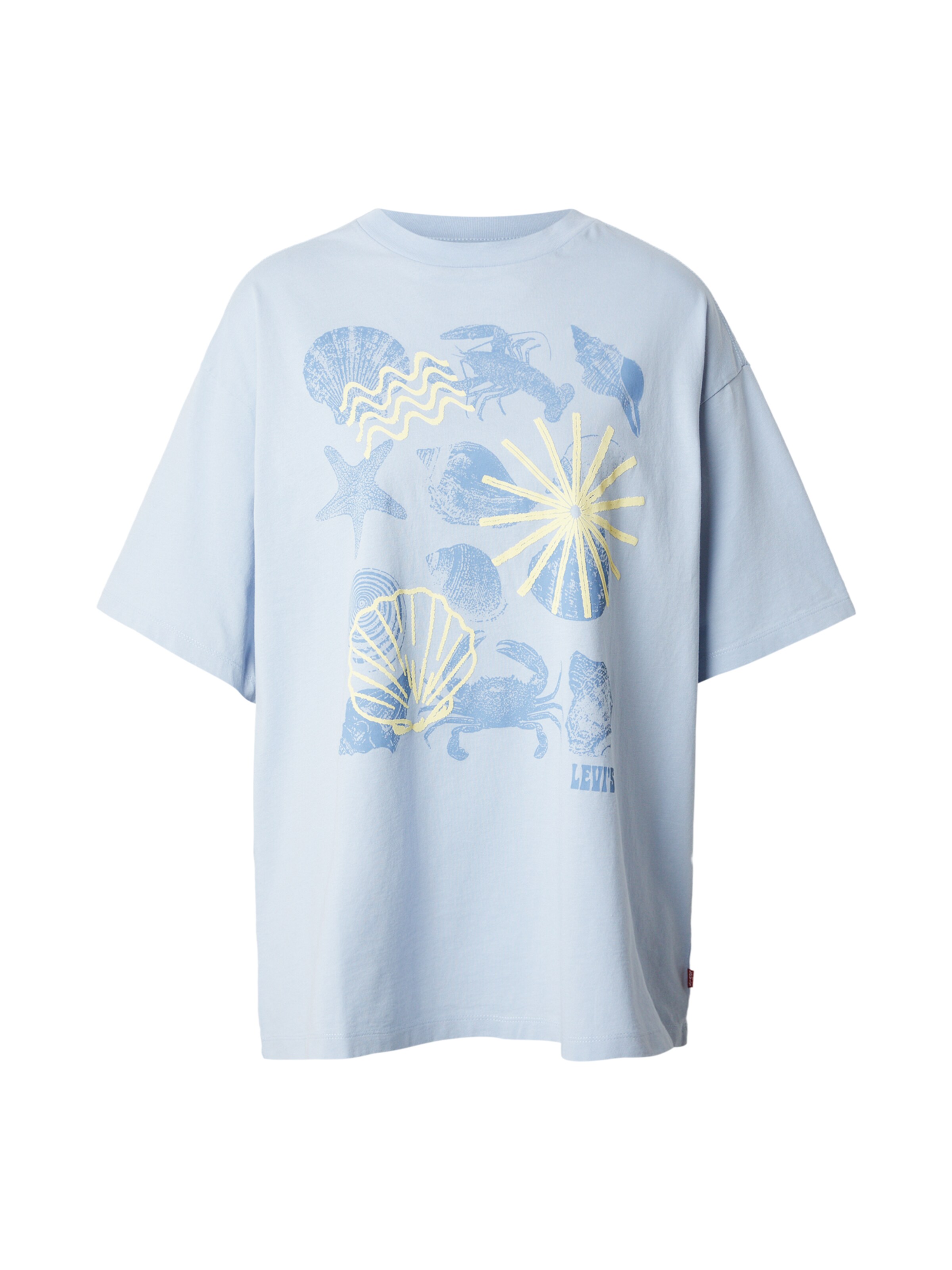 LEVI'S ® Oversize t-shirt i blå: framsida