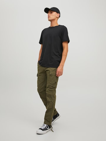 Regular Pantalon cargo 'Ace Tucker' JACK & JONES en vert