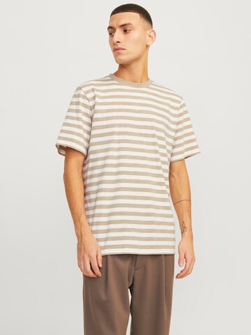 T-Shirt 'TAMPA' JACK & JONES en beige : devant