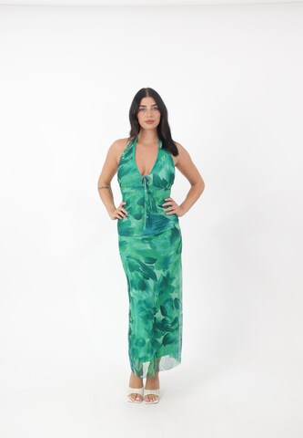 Elara Kleid in Grün: Vorderseite