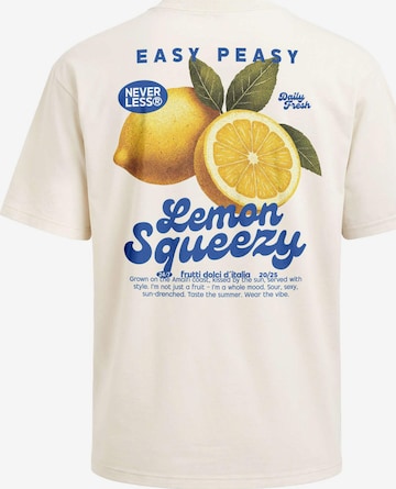 Neverless Shirt 'Lemon Squeezy' in Beige: Vorderseite