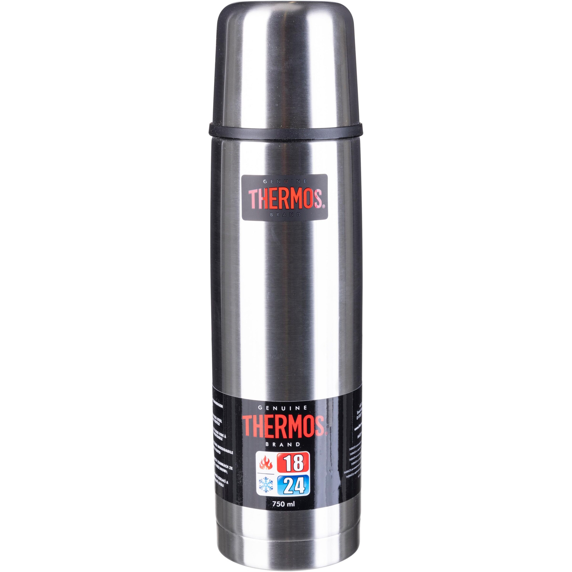 THERMOS Isoliergefäß 'Light & Compact' 0,75L in Silber: Vorderseite