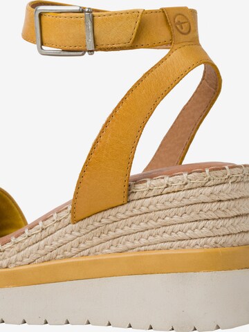 TAMARIS Sandals in Yellow