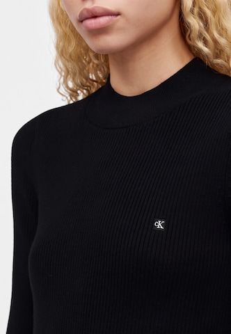 Calvin Klein Jeans Gebreide jurk in Zwart