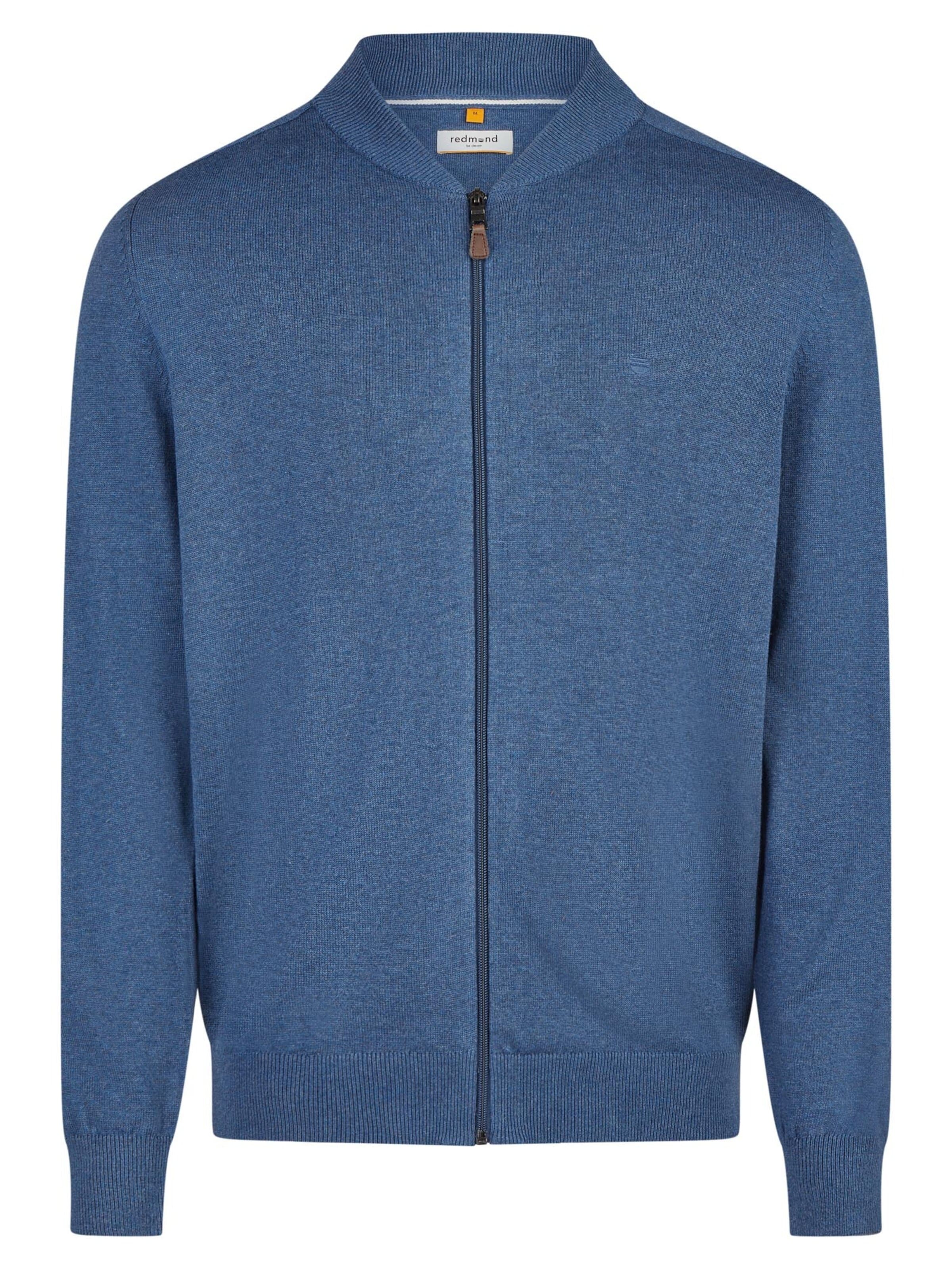 redmond Knit Cardigan 'Basic' in Blue: front