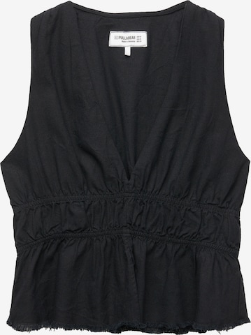 Pull&BearBluza - crna boja: prednji dio