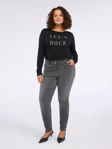 Fiorella Rubino Skinny Jeans in Grey: front