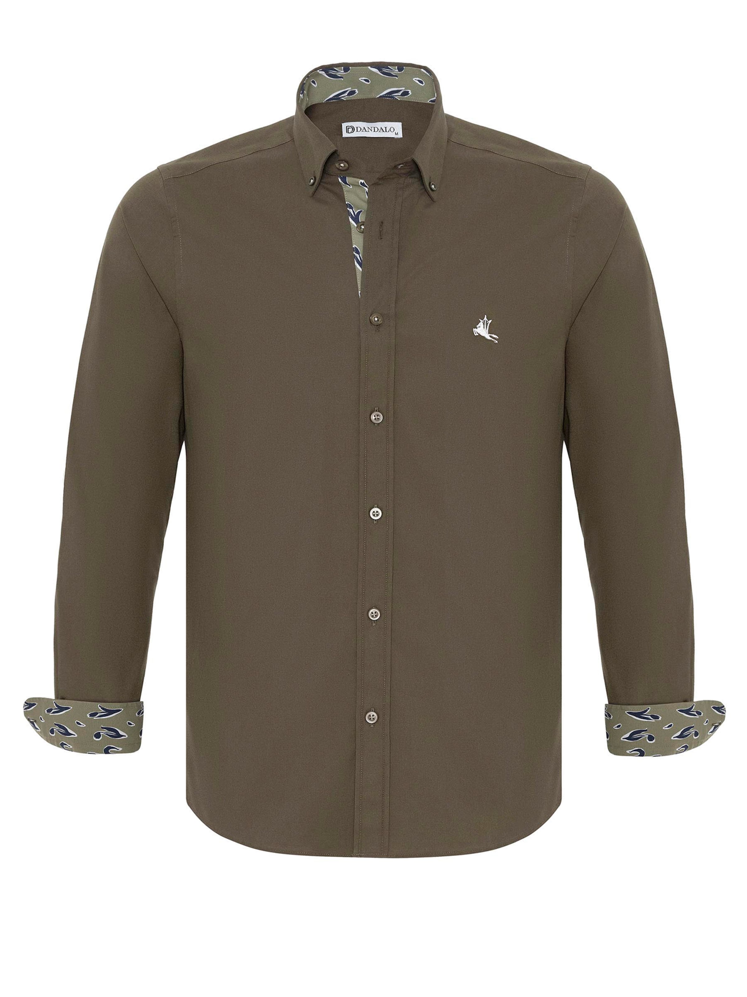Dandalo Regular fit Πουκάμισο 'Noda' σε πράσινο: μπροστά