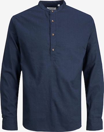 JACK & JONES Button Up Shirt in Blue: front