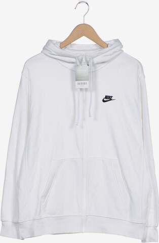 NIKE Sweatshirt & Zip-Up Hoodie in L in White: front