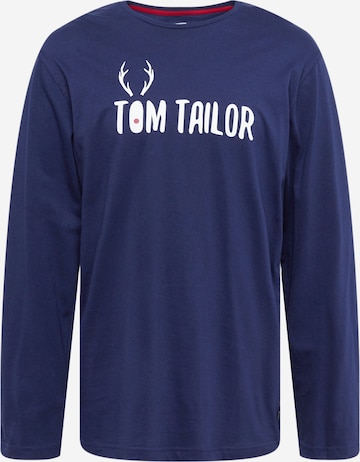 TOM TAILOR Undershirt in Blue: front