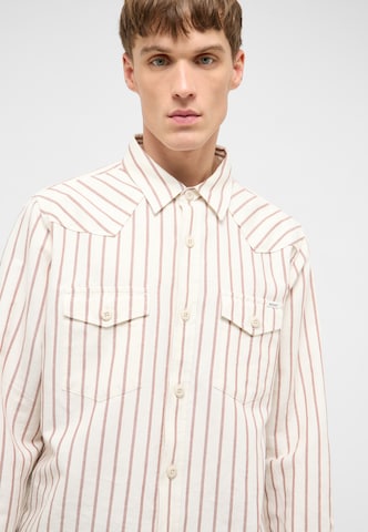 MUSTANG Regular fit Button Up Shirt 'Branson' in Brown