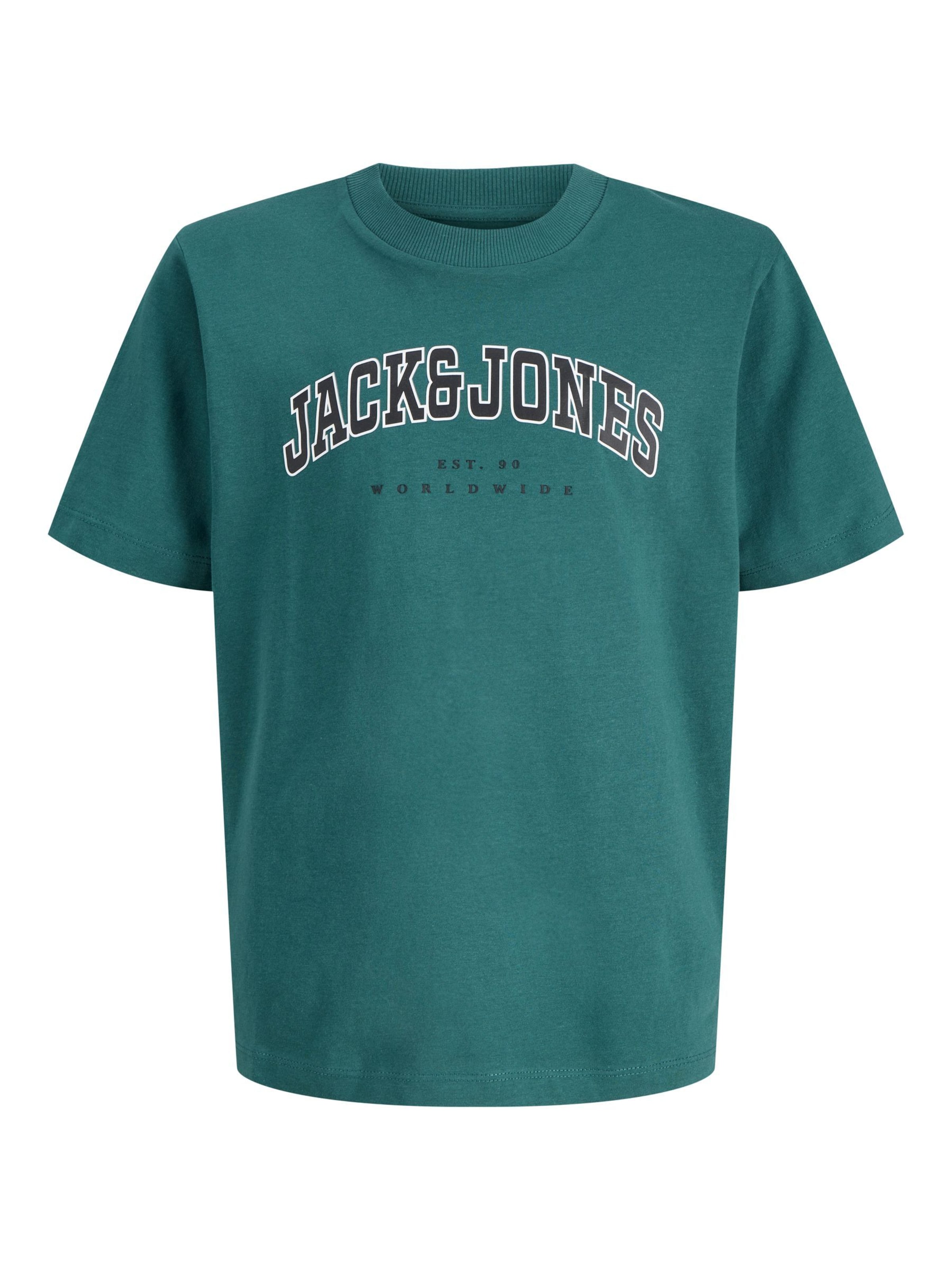 Jack & Jones Junior Shirt 'JJECaleb' in Groen: voorkant