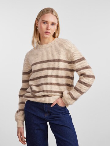 PIECES Sweter 'NANNA' w kolorze beżowy: przód