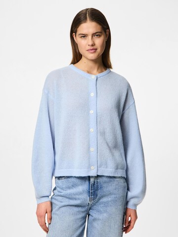 PIECES Knit cardigan 'PCIda' in Blue: front