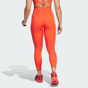 ADIDAS PERFORMANCE Skinny Sporthose 'Optime Power' in Orange