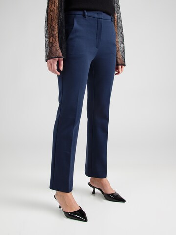 Weekend Max Mara Slim fit Trousers with creases 'TANGA' in Blue: front