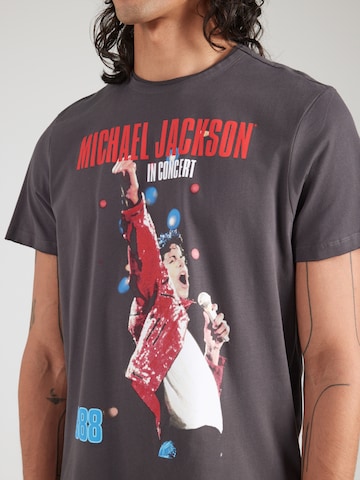 AMPLIFIED Футболка 'MICHAEL JACKSON LIVE IN CONCERT' в Серый