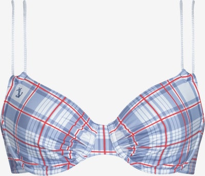 OLYMPIA Bikinitop in 75/B in lavendel / rot / weiß, Produktansicht