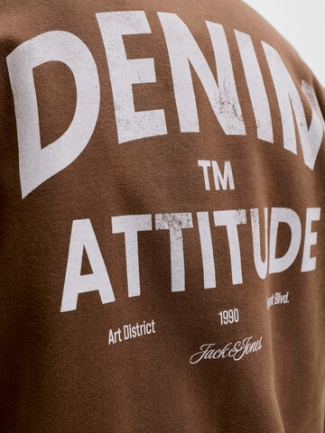 JACK & JONES Sweater 'dover' in Brown