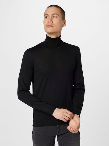 BOSS Sweater 'Musso' in Black: front