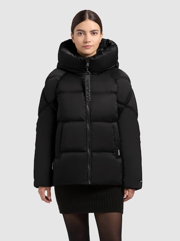Veste d’hiver 'Isett2' khujo en noir : devant